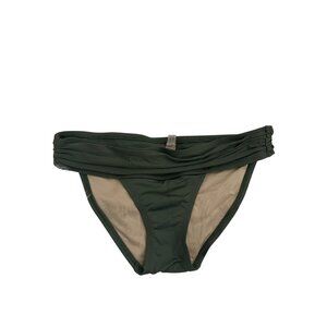 Victorias Secret Green Bikini Bottom With Ruched Waistband